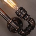 Industrial Lighting Iron Water Pipe Sconce Wall Light 2