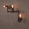 Industrial Lighting Iron Water Pipe Sconce Wall Light 3