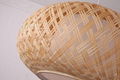 Natural bamboo pendant lamp decorative ball rattan pendant lamp