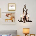 Vintage art deco wall resin lamp led lights wall antler lamp 5