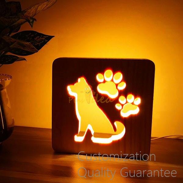Innovative Memorial Gifts Pet Loss Aftercare Memorial Light Bone and Paws 2