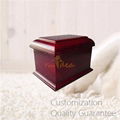 Traditional Rich Cherry MDF Wood Pet Funeral Supplies Cremation Ashes Urn