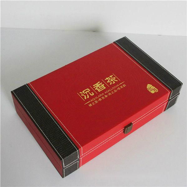 木质沉香茶茶叶皮盒包装 4