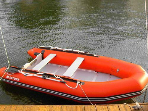 Saturn 13' SD385 Inflatable Sport Boat with Plywood floor