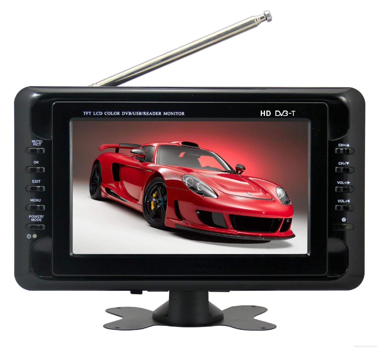 ISVC707EA 7 INCH LCD COLOR TV in ISDB-T System 