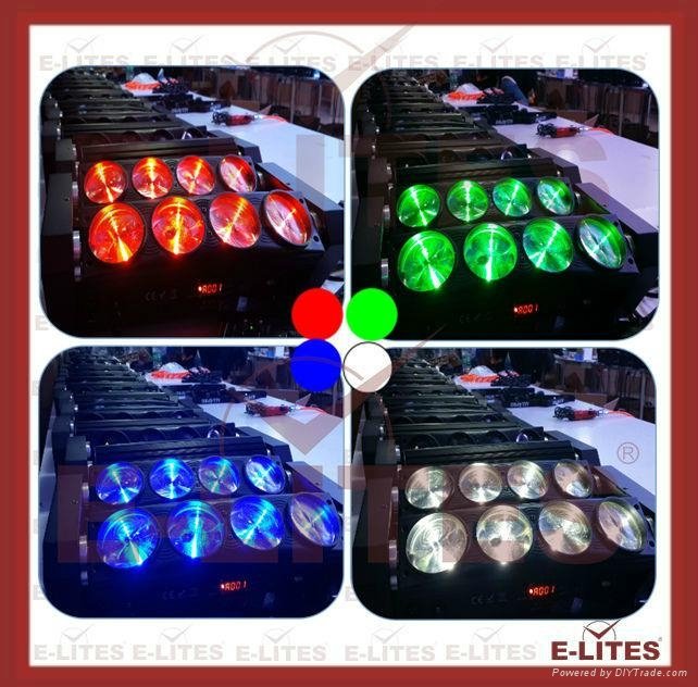  8x10W RGBW 4 in 1 LED spider light