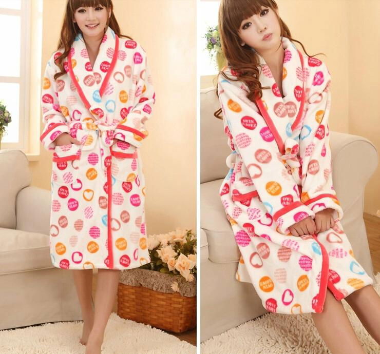 Valentine gift winter thickening couples pajama sets sleepwear dress pajamas  3