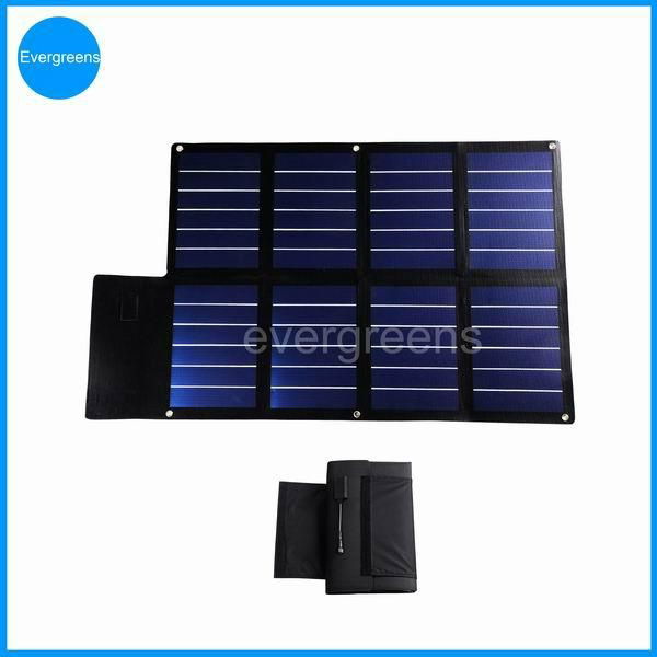 24W 18V flexible and folding amorphous solar charger