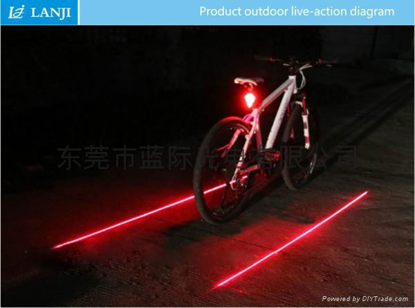 Bicycle laser tail light