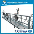 Suspended platform for window cleaning