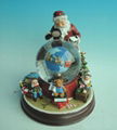 Snow Globe with Poly-resin Base, Glass