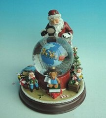 Snow Globe with Poly-resin Base, Glass Globe, Ideal for Promotions snow Globe Ma