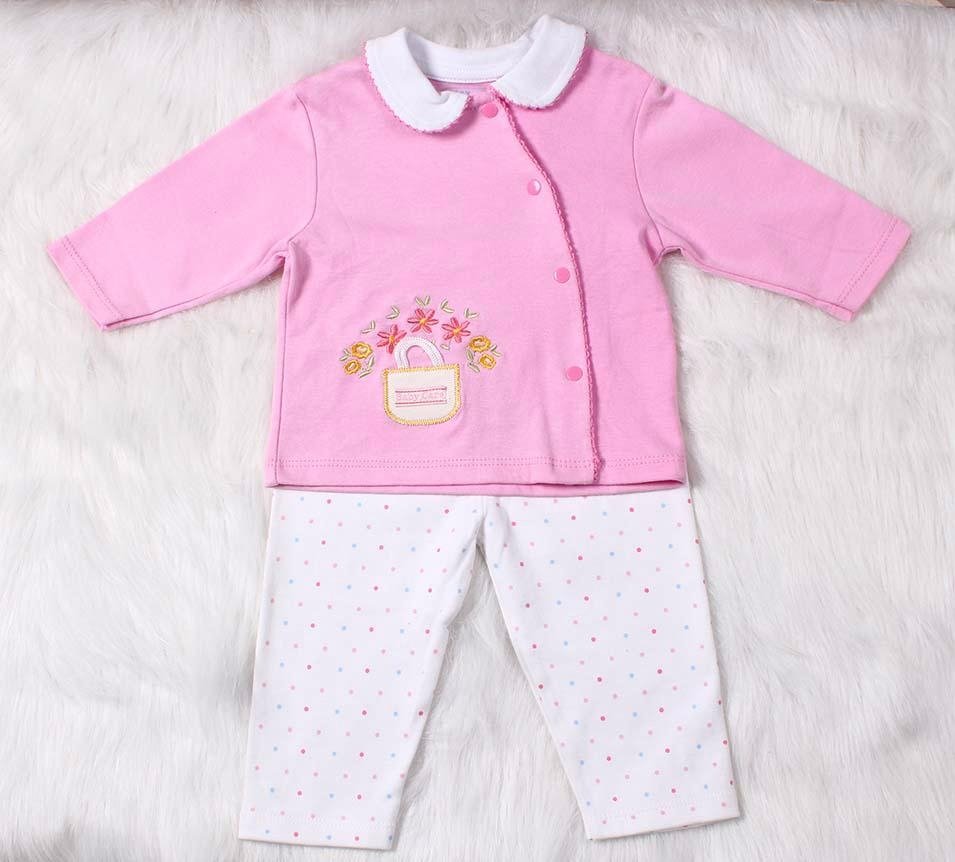 Baby Girl Boutique Clothing Set With Embroidery 2pcs 3