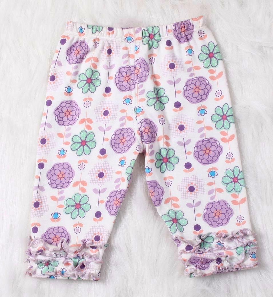 Baby girl cotton clothing set casual flower spring and autumn clothing  set velv 4