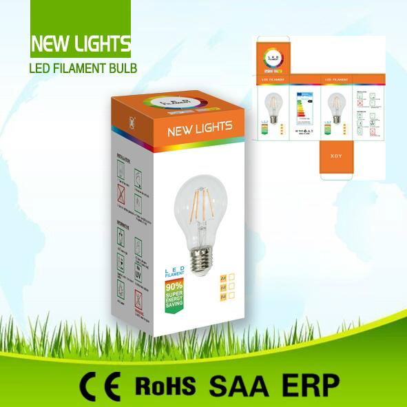 top sale LED Filament Bulb 110LM/W with 360 degree 4