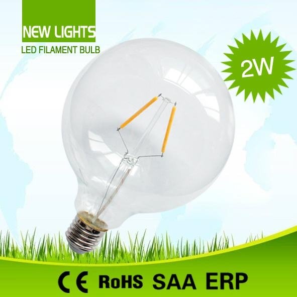 G125 4W LED Filament Bulb 110LM/W 4