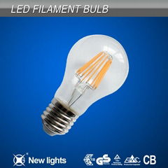  top sale e27 8w a60 LED Filament Bulb 