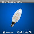 2W E14 C35 LED filament bulb 3