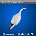 2W E14 C35T Candle LED  filament bulb 1