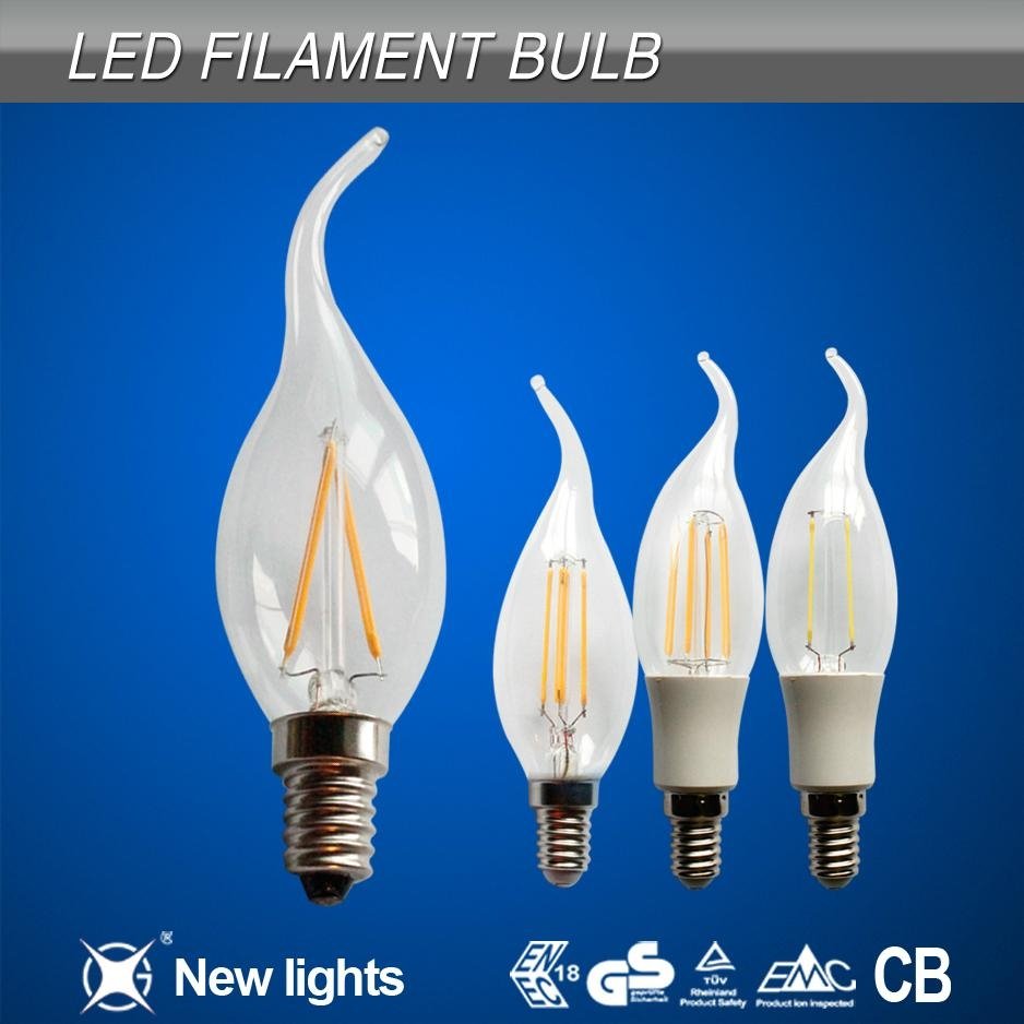 2W E14 C35T Candle LED  filament bulb 2