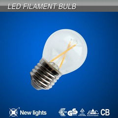 2W E27 G45 LED Filament Bulbs