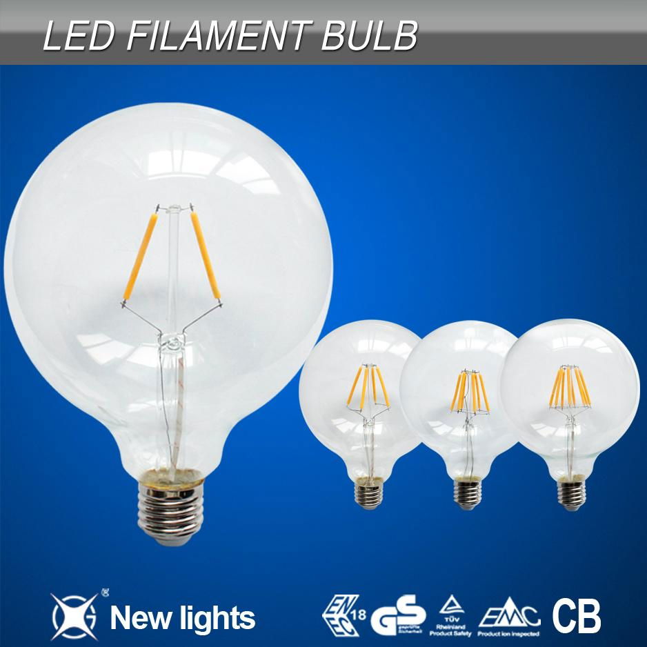 G125 2W E27 LED Filament Bulb 110LM/W 2