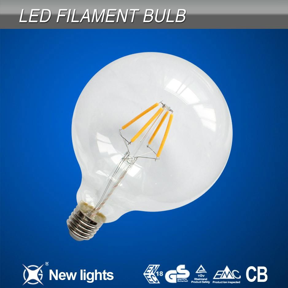 G125 4W E27 LED Filament Bulb