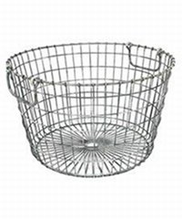 Round Wire Baskets - Galvanized or PVC