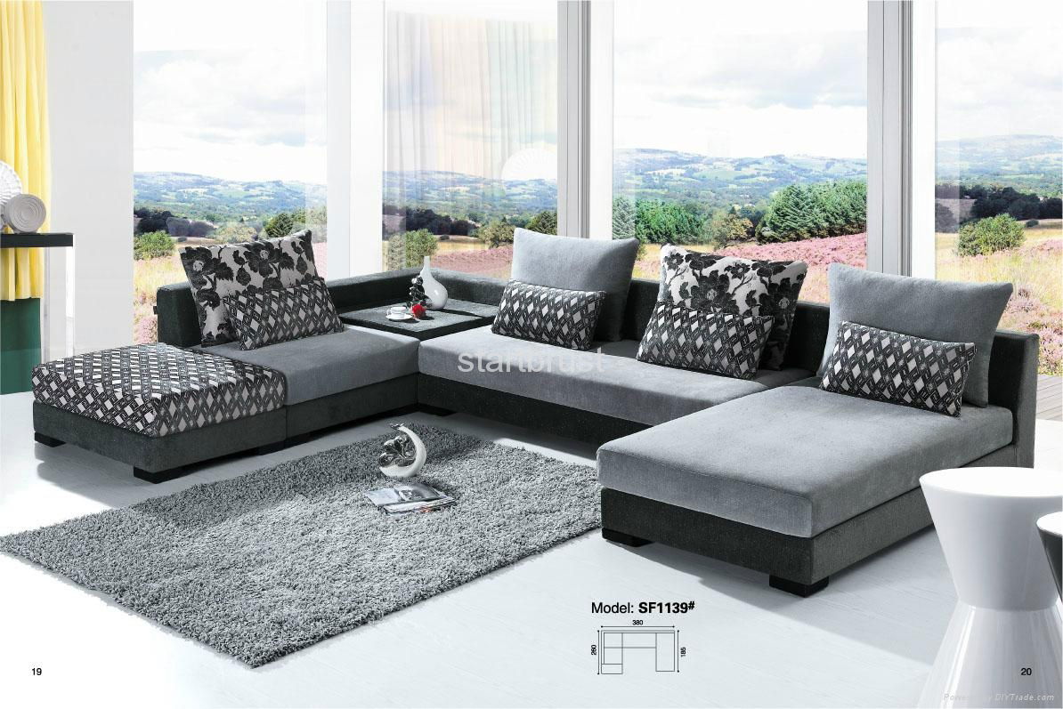 New Product Modern leather living room sofa set furniture 5