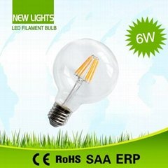  2015 New year lighting G80 2W E27/B22 LED filament lamp bulbs