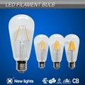  ST64 Edison Bulbs 40W Replacement ST64 Filament Led 2W 4W 6W 8W Based E27/B22 4