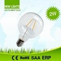 AC110/220V E27 G95 6W Led Filament Bulb