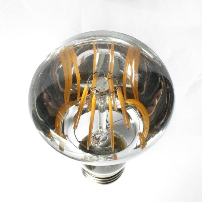 White Glass Shell Cob Filament Bulb R63 E27 4W 6W Led Filament Light 4