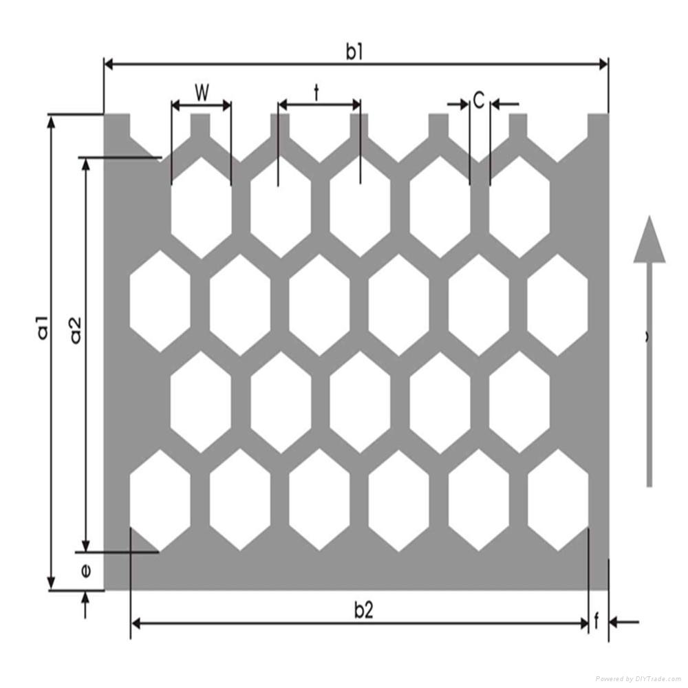 Hexagonal hole mesh 4