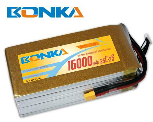  Bonka-16000mah-2S1P-25C muticopter lipo