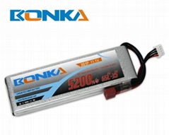 Bonka-4200mah-2S2P-65C rc car lipo 