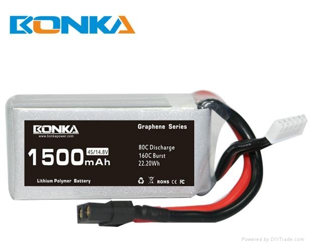 Bonka Power GR 1500mAh 80C 4S1P 1