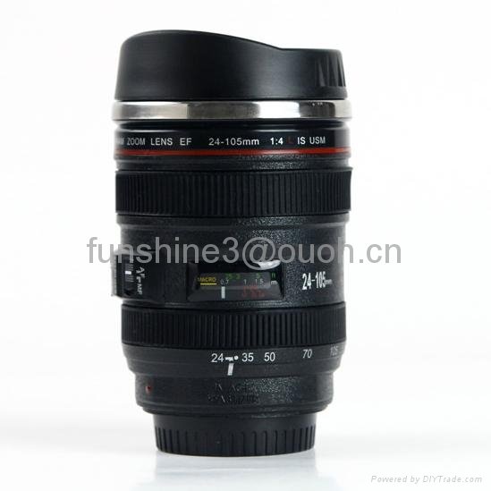 best selling caniam 24-105mm 5 generation camera lens mug with sipping cover