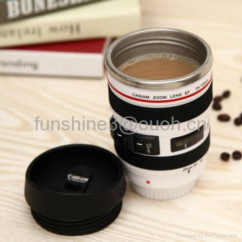 caniam 24-105mm 5 generation white camera lens mug 2