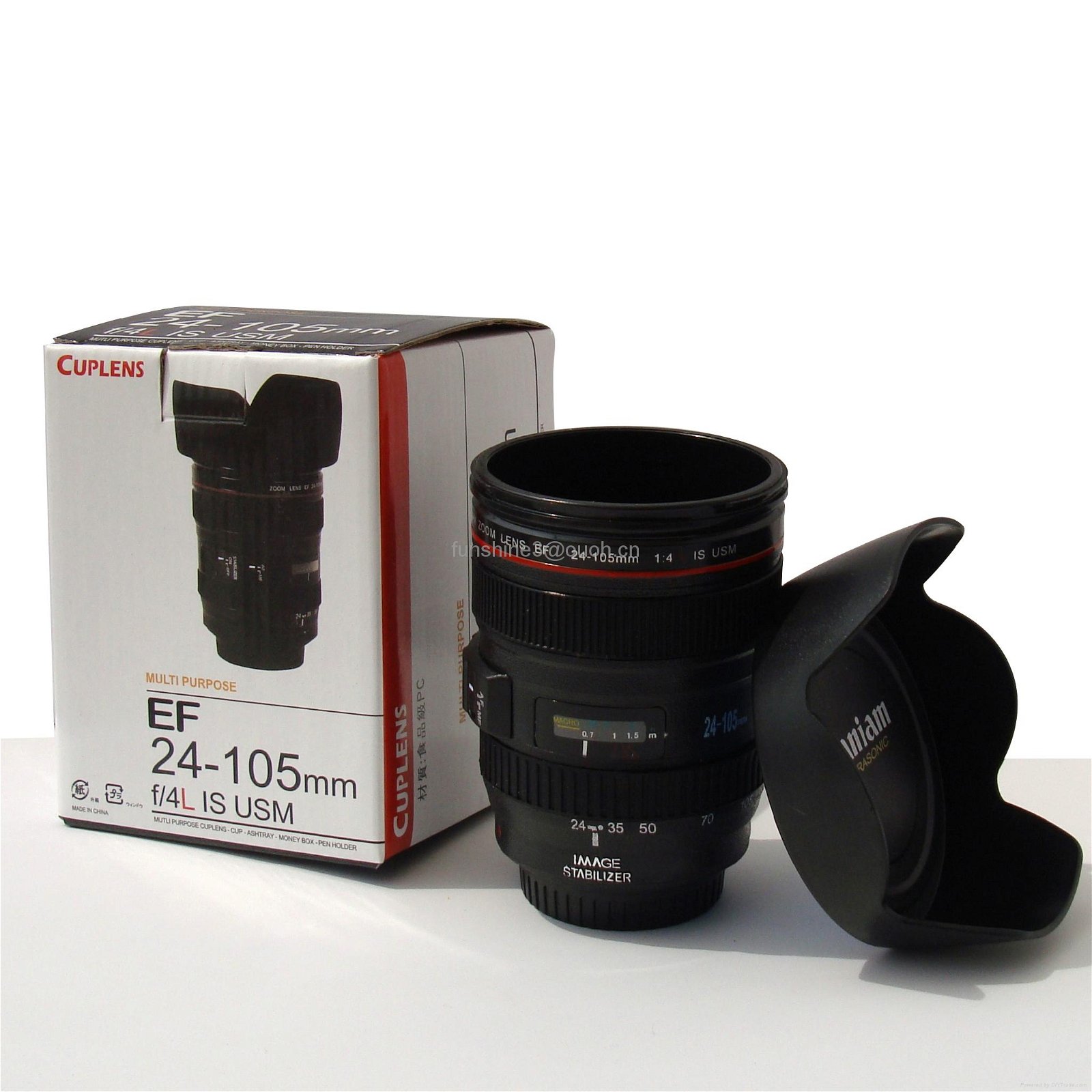 caniam 24-105mm 3 generation camera lens mug with lens lid