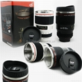 caniam 28-135mm 3rd white camera lens portable coffee cup