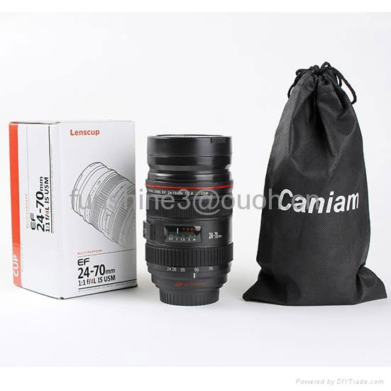 caniam 24-70mm zoomable camera lens double wall coffee mug 5