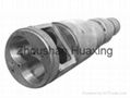 Conical double screw barrel 1