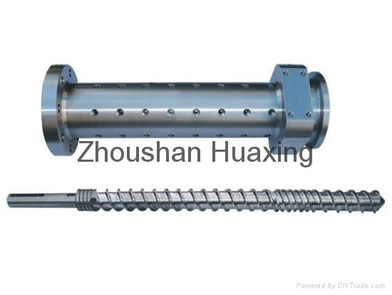 Rubber screw barrel