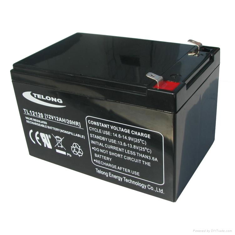 12V Alarm System Battery-TELONG 12V12ah-Maintenance-Free Lead Acid Battery 2