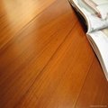 Golden color teak solid wooden Flooring for building project 3