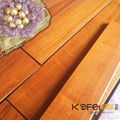 Golden color teak solid wooden Flooring for building project 5