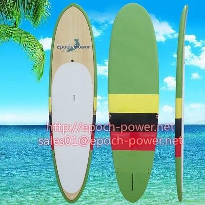 SUP paddle boards and wooden paddles