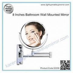 8 Inches Bathroom Wall Mounted Mirror