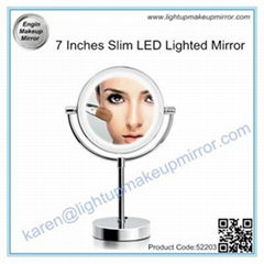 7 Inches Slim LED Lighted Mirror